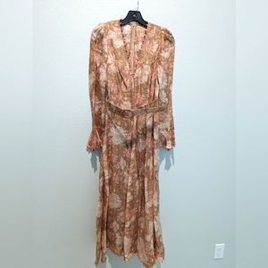Zimmermann Kaleidoscope Belted Midi-Dress